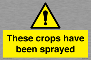 These crops have been sprayed